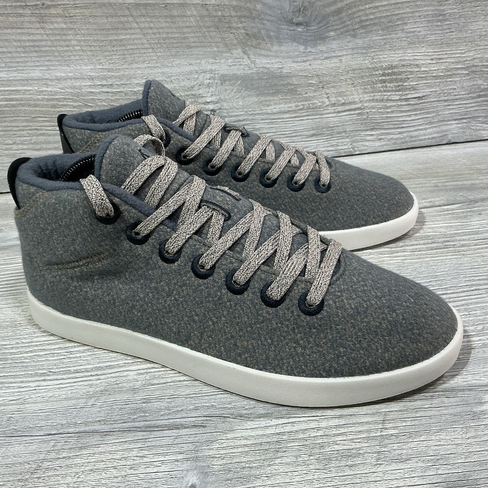 NEW Allbirds Womens Wool Piper Mids Gray Casual Shoes Sneakers Size 10 M Lace up